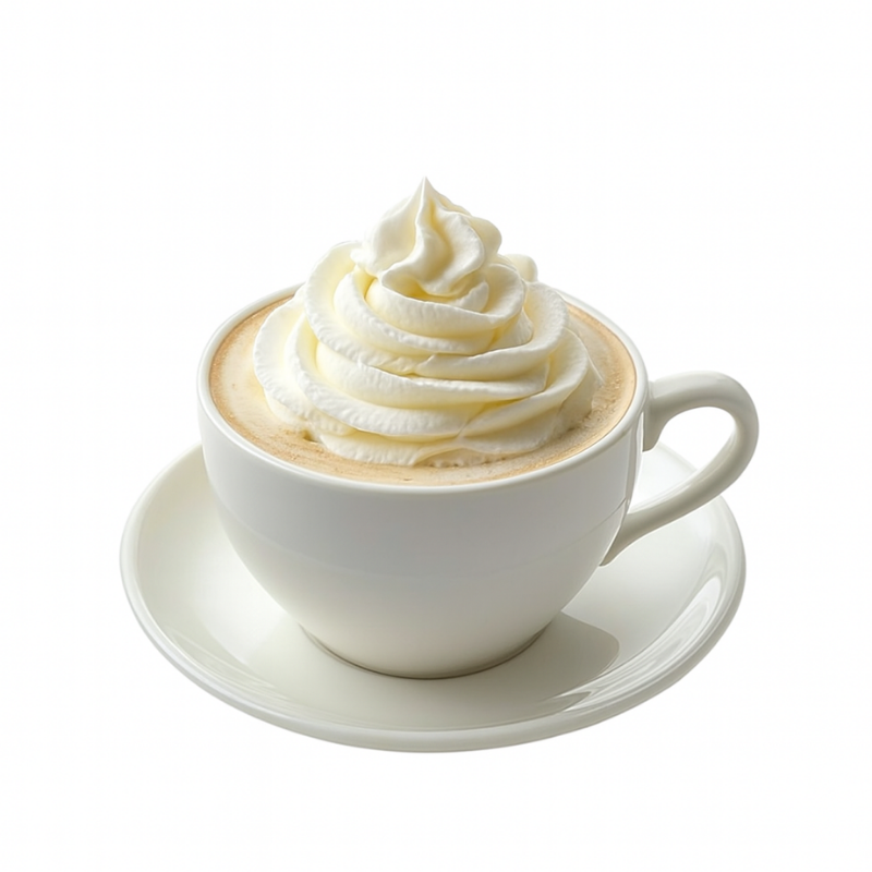 Cappuccino con aggiunta di panna